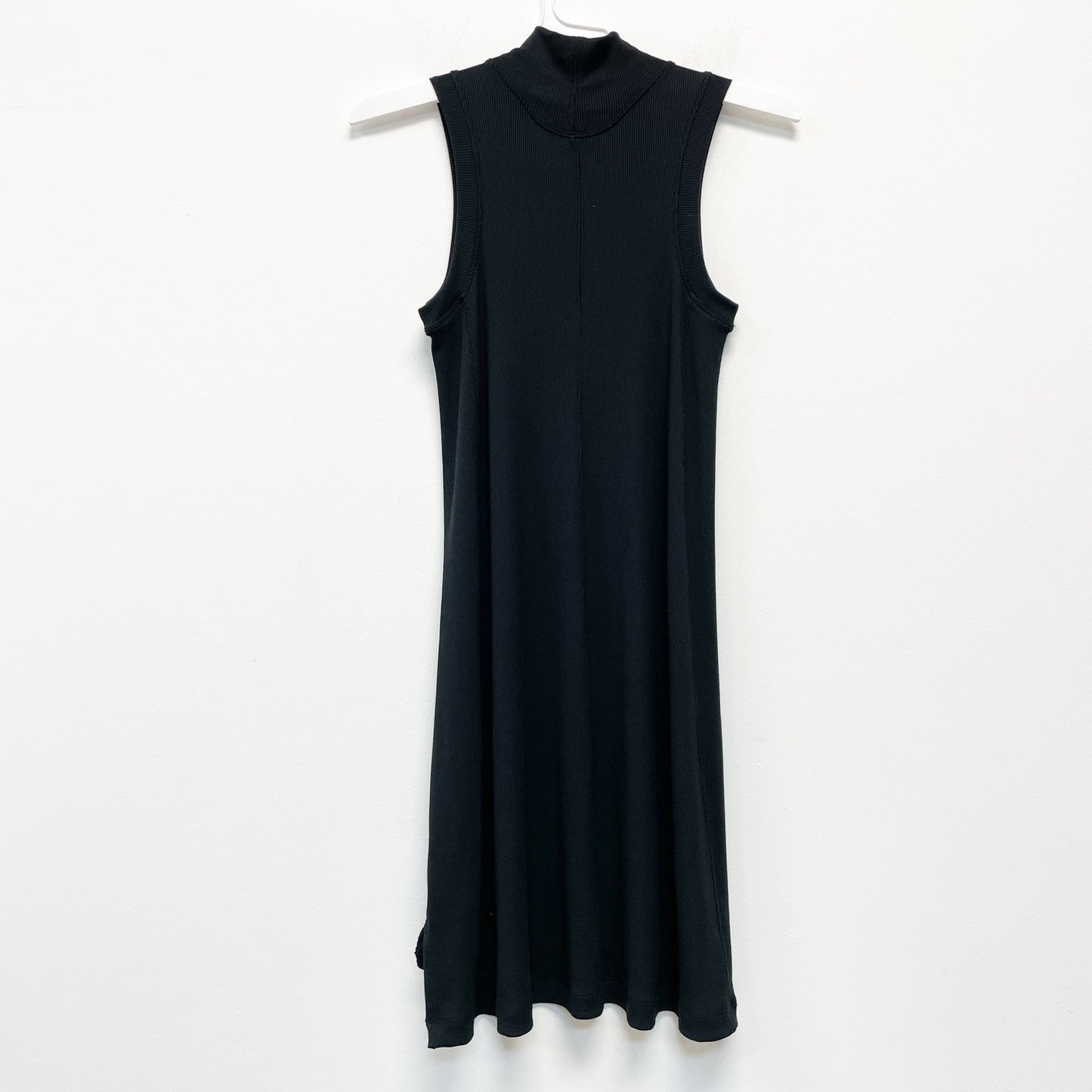 Lululemon Women's 2 Black Gone for the Week Soft Ribbed Stretch Casual Dress