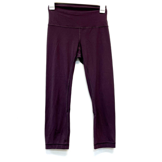 Lululemon Women's 4 Purple Align Soft Wide Waistband High Rise Crop Workout Pant