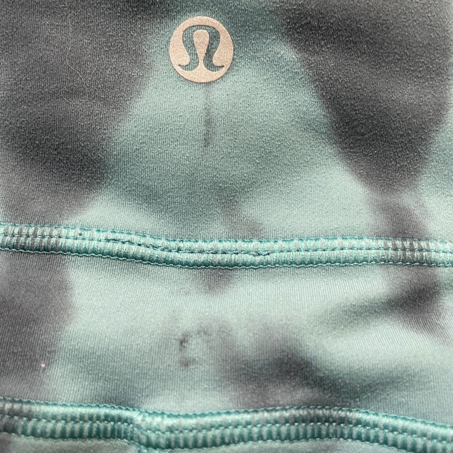 Lululemon Women's 8 Gray Teal Forest Shibori Invigorate High Rise Crop Yoga Pant