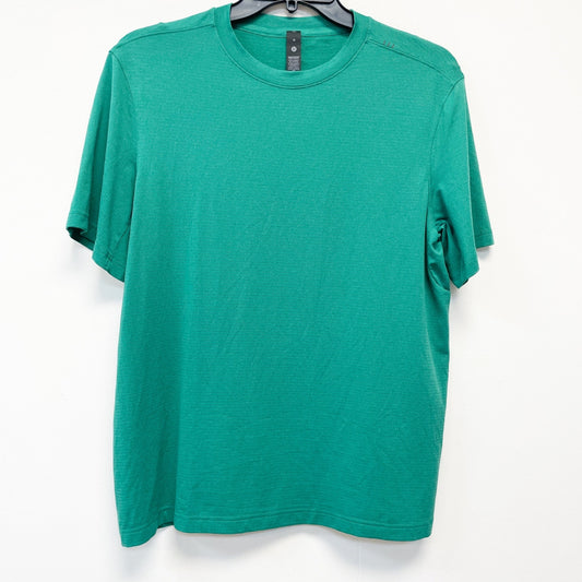 Lululemon Mens Green Crewneck T-Shirt Activewear Short Sleeve Size M