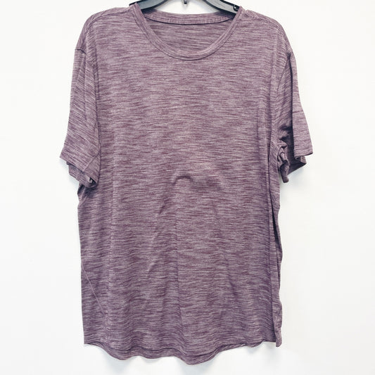 Lululemon Men's Heathered Purple Short Sleeve Crew Neck T-Shirt Size S